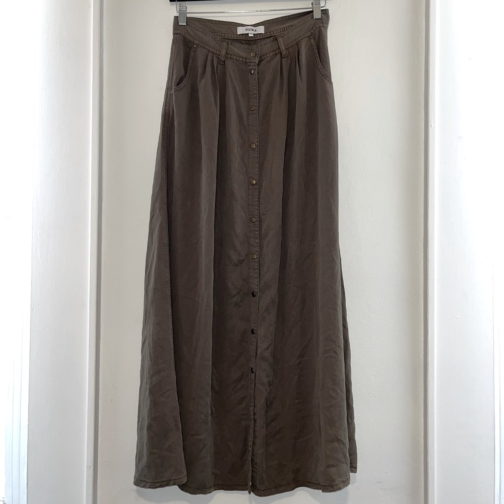 Olive Maxi Skirt
